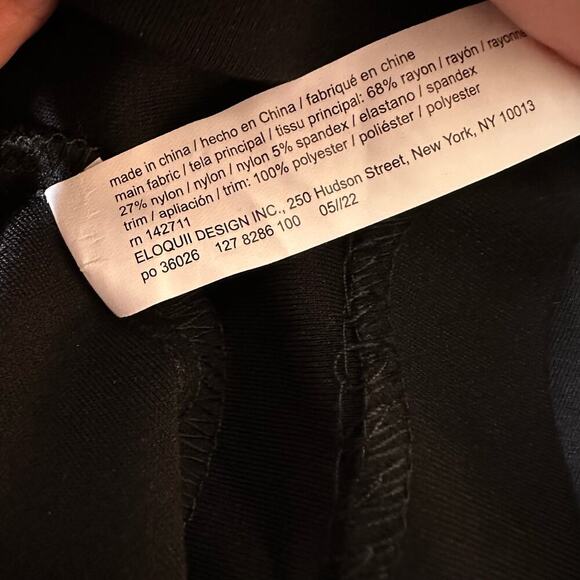 NEW Eloquii Zipper Blazer Jacket Women's Black Size 24 - Picture 3 of 4